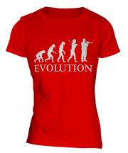 Trumpet Player Evolution Ladies T-Shirt