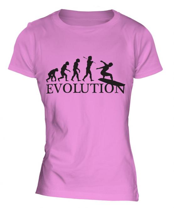 Surfboard Evolution Ladies T-Shirt