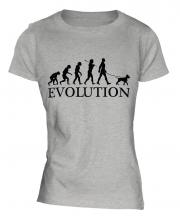 American Pit Bull Terrier Evolution Ladies T-Shirt