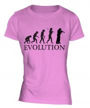 Cornet Player Evolution Ladies T-Shirt