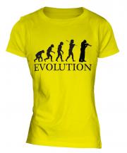 Cornet Player Evolution Ladies T-Shirt