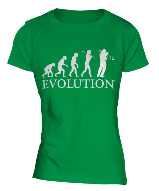 Trombone Player Evolution Ladies T-Shirt