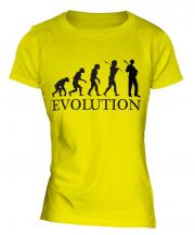 Jazz Guitarist Evolution Ladies T-Shirt