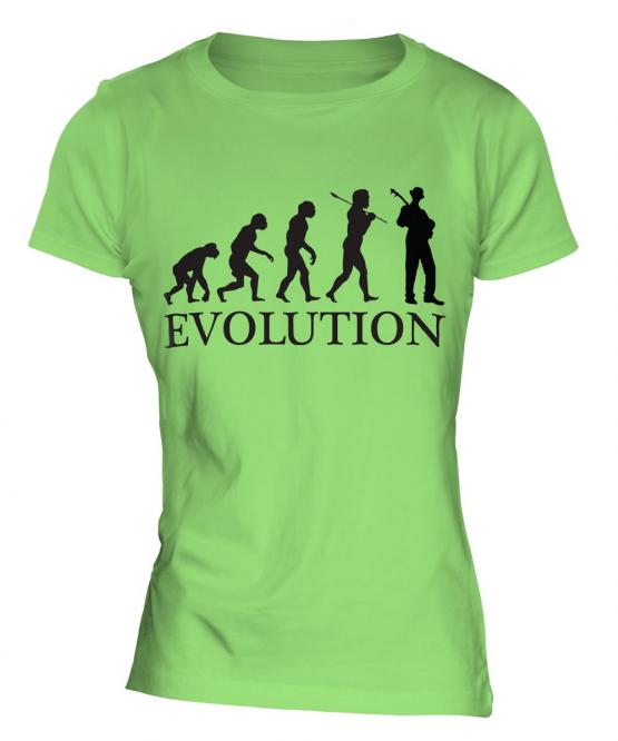 Jazz Guitarist Evolution Ladies T-Shirt