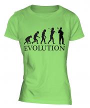 Jazz Guitarist Evolution Ladies T-Shirt