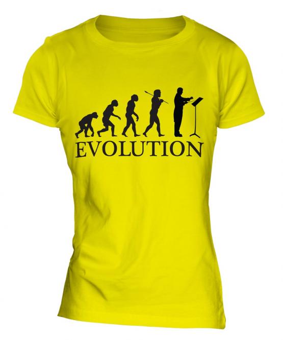 Orchestra Conductor Evolution Ladies T-Shirt