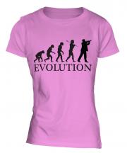 Violinist Evolution Ladies T-Shirt