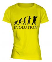Violinist Evolution Ladies T-Shirt