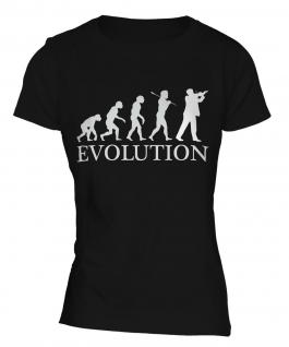 Violinist Evolution Ladies T-Shirt