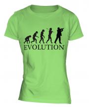 Violinist Evolution Ladies T-Shirt