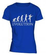 Acoustic Guitarist Evolution Ladies T-Shirt