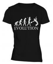 Jazz Trumpet Player Evolution Ladies T-Shirt