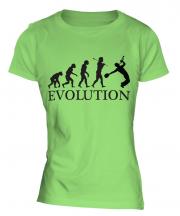 Jazz Trumpet Player Evolution Ladies T-Shirt