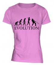 Jazz Trombone Player Evolution Ladies T-Shirt