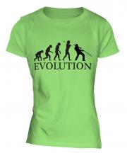 Jazz Trombone Player Evolution Ladies T-Shirt