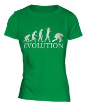 Rock Guitarist Evolution Ladies T-Shirt