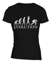 Rock Guitarist Evolution Ladies T-Shirt
