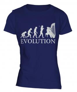 Harp Player Evolution Ladies T-Shirt
