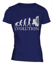 Harp Player Evolution Ladies T-Shirt