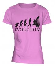Harp Player Evolution Ladies T-Shirt