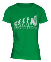 Harp Player Evolution Ladies T-Shirt