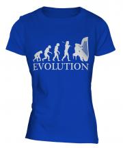 Harp Player Evolution Ladies T-Shirt