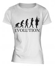 Bagpipes Player Evolution Ladies T-Shirt