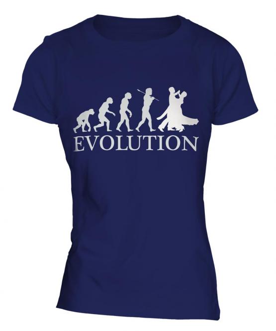 Ballroom Dancing Evolution Ladies T-Shirt