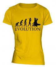 Ballroom Dancing Evolution Ladies T-Shirt