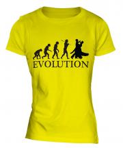 Ballroom Dancing Evolution Ladies T-Shirt