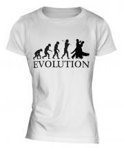 Ballroom Dancing Evolution Ladies T-Shirt