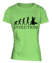 Ballroom Dancing Evolution Ladies T-Shirt