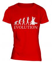 Ballroom Dancing Evolution Ladies T-Shirt