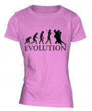 Tango Dancing Evolution Ladies T-Shirt