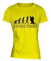 Tango Dancing Evolution Ladies T-Shirt