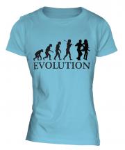 Salsa Dancing Evolution Ladies T-Shirt