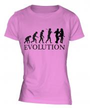 Salsa Dancing Evolution Ladies T-Shirt