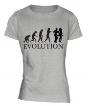 Salsa Dancing Evolution Ladies T-Shirt