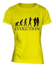 Salsa Dancing Evolution Ladies T-Shirt