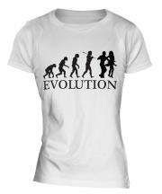 Salsa Dancing Evolution Ladies T-Shirt