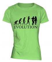 Salsa Dancing Evolution Ladies T-Shirt