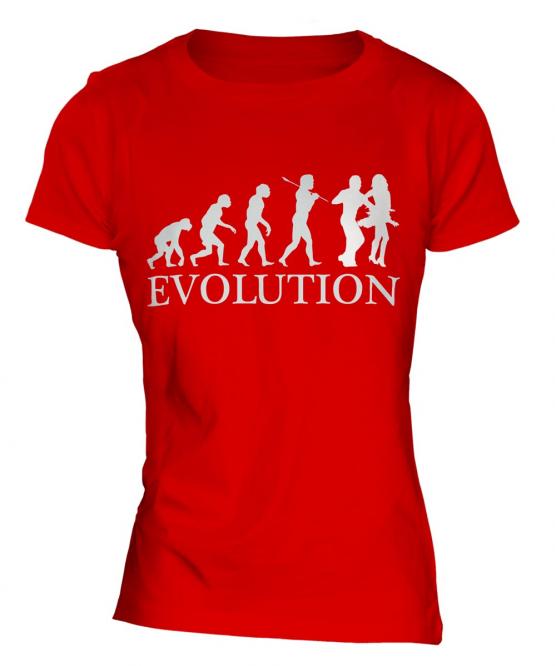 Salsa Dancing Evolution Ladies T-Shirt
