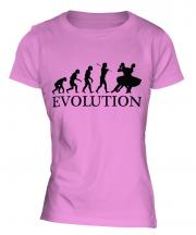 Foxtrot Dancing Evolution Ladies T-Shirt