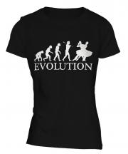 Foxtrot Dancing Evolution Ladies T-Shirt