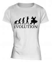 Foxtrot Dancing Evolution Ladies T-Shirt