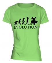 Foxtrot Dancing Evolution Ladies T-Shirt