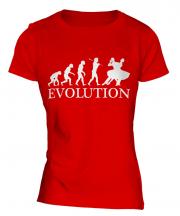 Foxtrot Dancing Evolution Ladies T-Shirt