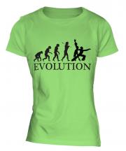 Rumba Dancing Evolution Ladies T-Shirt