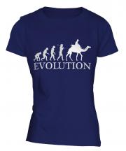 Camel Riding Evolution Ladies T-Shirt