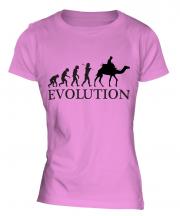 Camel Riding Evolution Ladies T-Shirt